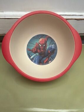 Spiderman Red and Cream Kids Bowl